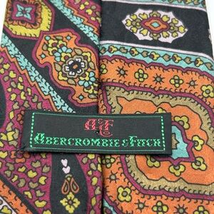 Vintage Abercrombie & Fitch Colorful Patterned Tie